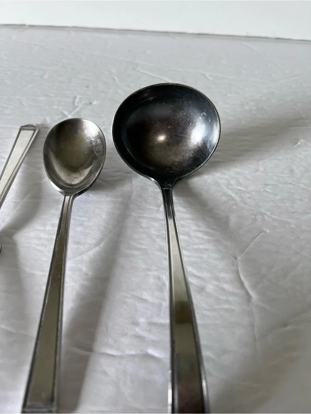 VTG 1847 Rogers Bros Silverware Not Mono Anniversary Pattern Ladle Butter Soup
